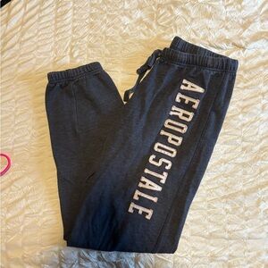 Aeropostale Black Track Pants with Tapered Ankle